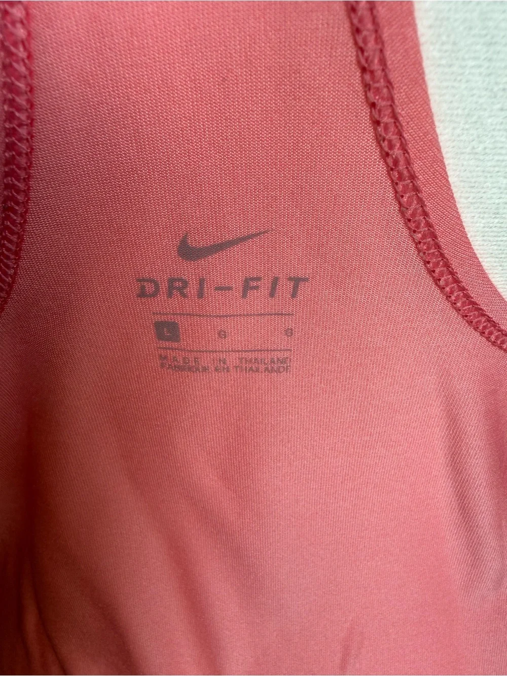Nike Coral Racerback Tank with Branded Straps